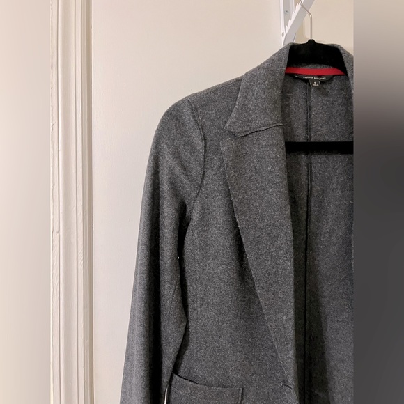 Banana Republic Wool Unstructured Blazer in Grey Size 4 - Picture 6 of 9